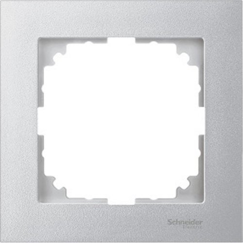 Рамка универсальная Schneider Electric Merten M-Pure 1-м. алюминий  картинка